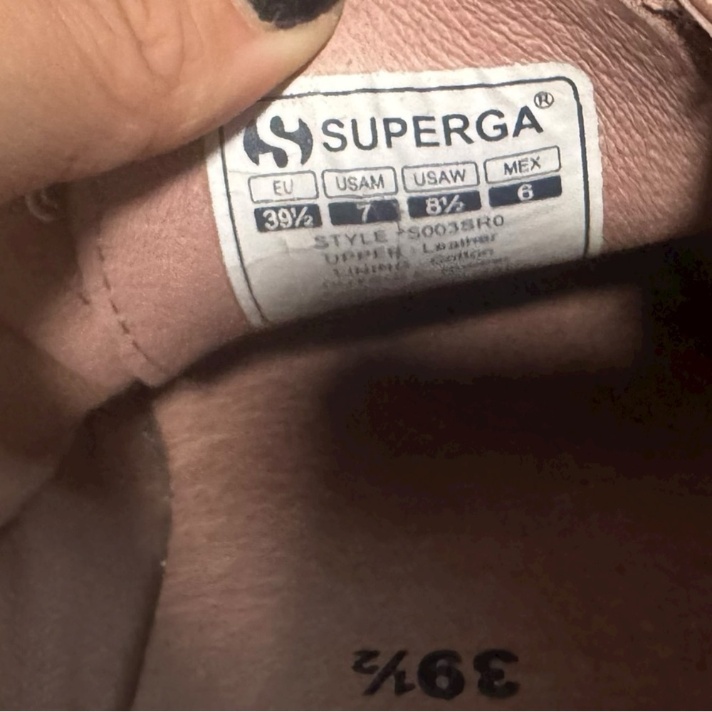 Superga 2750 Suede Sneakers Dusty Rose Pink Woman’s‎ Sneakers Sz 7.5 Low Top - Picture 13 of 14